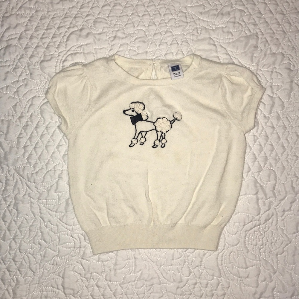 Janie and Jack poodle sweater